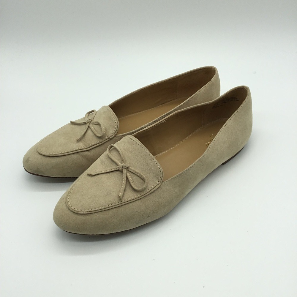 J. Crew Factory Tan Bow Loafers